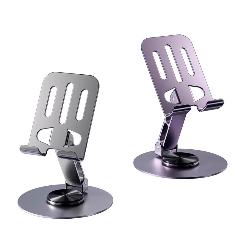 Metal 360° Rotating Desk Phone & Tablet Stand