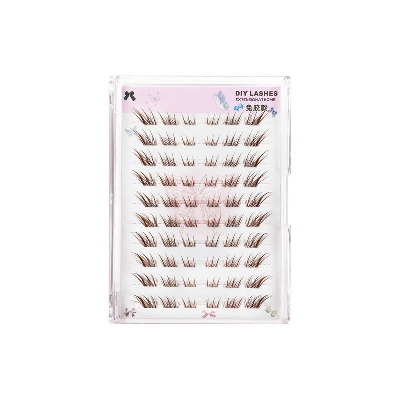 Natural Brown Cluster False Eyelashes