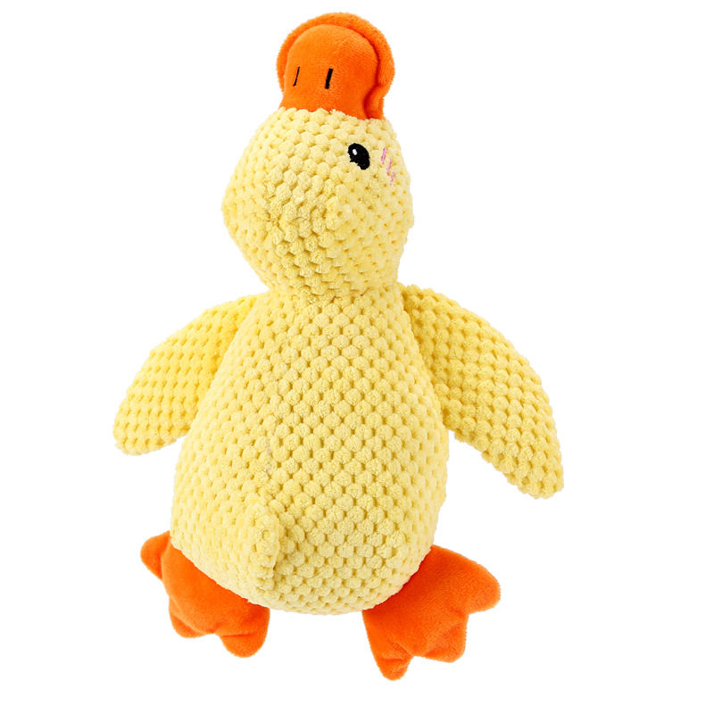 Squeaky Plush Duck Dog Toy